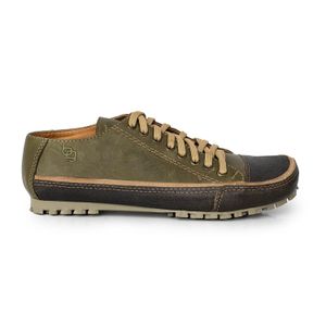 ZAPATILLA ROLL VERDE MUSGO UNISEX URBANO CUERO ZAPATOS