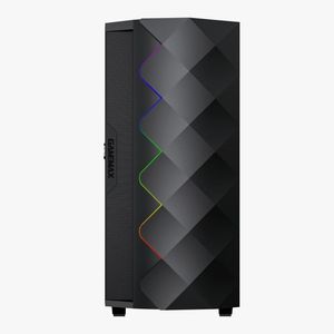 Gabinete Gamemax Diamond Coc 1Fan bk RGB