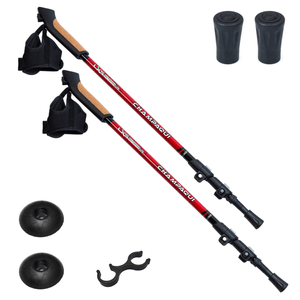Bastón De Trekking Aluminio X 2 Unidades Montaña Senderismo