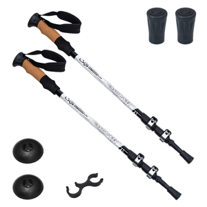 Bastón Trekking Aluminio 63 a 135 cm x 2 Unidades