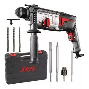 Rotomartillo electroneumático SDS Plus Skil rojo y negro con 750W 220V