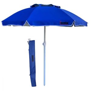 Kaimon Sombrilla 2.4 Mts Con Deflector De Viento Azul