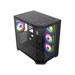 Gabinete Gamemax Hype-a 4Fan ARGB ATX Negro
