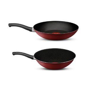Set Sartén Tefal 24 Cm + Wok Red Surprise