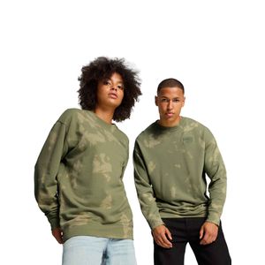 Buzo Puma Downtown Replace Crew Sportstyle Unisex Moda Verde
