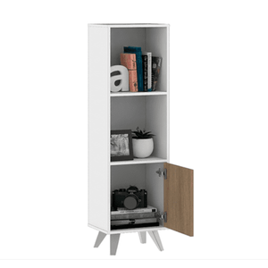 Biblioteca Nordico Escandinavo Melamina Moderna Dielfe Le040 Blanco