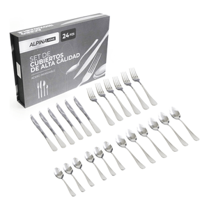 Set De Cubiertos Home Box Acero Inoxidable 24 Piezas