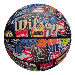 Pelota De Básquet Wilson Nba All Team Retro N° 7 Multicolor