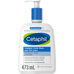 Cetaphil Limpiador Facial Diario Para Piel Grasa 473ml