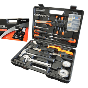 Set Caja Herramientas de Hogar Reforzado 126 Piezas Alpina