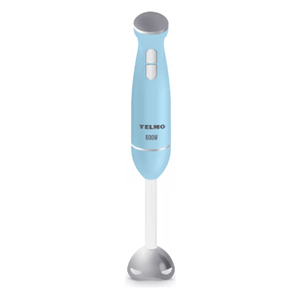 Licuadora de mano celeste mixer 2 velocidades Yelmo + Bowl