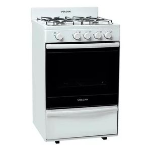 Cocina Volcan 4 Hornallas Blanca Multigas