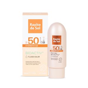 Fotoprotector Rayito De Sol Facial Fluido Color Nude 50g Tono 1