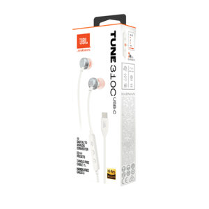 AURICULAR JBL TUNE 310C EARBUDS (JBLT310CWHTAM)