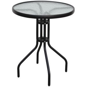 Mesa de exterior negra Klimber