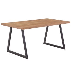 Mesa de comedor Romy rectangular de melamina café Just Home Collection