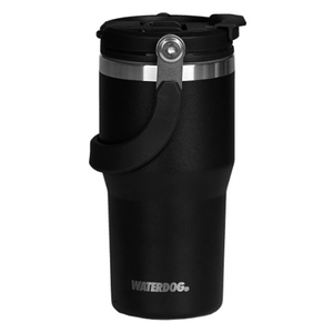 Vaso Waterdog térmico doble pico manija rebatible 900ml negro