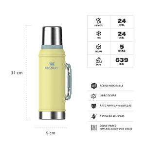 Termo Stanley New Classic 950 Ml Manija Tapon Cebador Mate