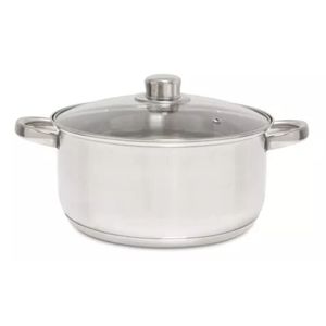 Olla Cacerola Gourmet Plus 24 Cm Acero Inoxidable Color Gris