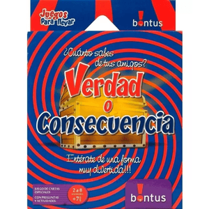 Juego De Cartas Verdad O Consecuencia Bontus 514