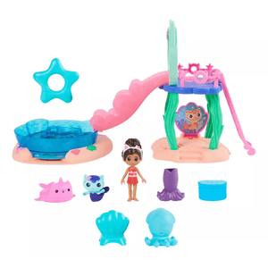 Gabby's Dollhouse Playset Piscina Gatástica + 2 Muñecos 36225 Vulcanita