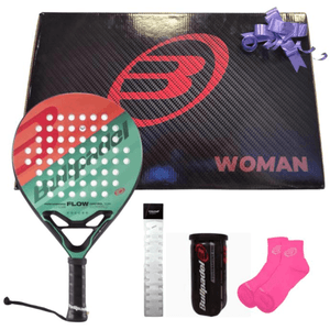 PACK DE PADEL CON PALETA BULLPADEL - FLOW LIGHT WOMAN