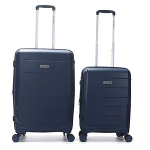 Set X2 Valija Mediana 24 + Carry On 20 Rigida Wanderlust Negro Negro