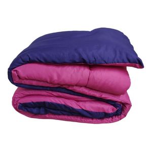 Acolchado Liso 1 1/2 Plaza Reversible Pierre Cardin Abrigado  Violeta / Fucsia