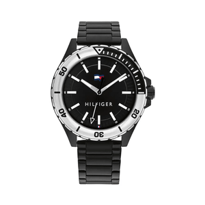 RELOJ ANALÓGICO TOMMY HILFIGER - NEGRO CUARZO 43MM ACERO INOX RTH0653