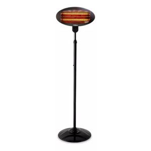 Calefactor De Pie Y Pared Liliana CIPIE2000 Halógeno Exterior Color Negro 2000 Watts