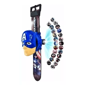 Reloj Proyector Capitán América Avengers 2541 Ditoys