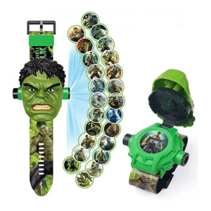 Reloj Digital Hulk Avengers Con Proyector Ditoys 2544
