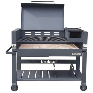 Parrilla Asador Movil Criolla Portena Brogas 101x132x55