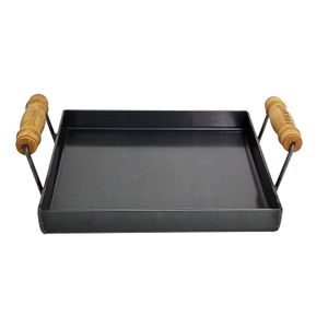 Plancha Bifera Brosen Cocina 1 Hornalla Asas Madera 26x26