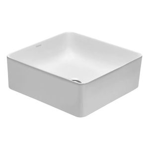 Bacha De Apoyo Cuadrada Peirano 37 x 13 Cm Baño Lavatorio