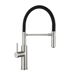 Grifería Cocina Monocomando Peirano Hoop Nickel 20-202ni