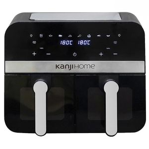 Freidora Sin Aceite Kanji KJHAF2201 Digital 12Lts Doble Bandeja 2200Watts