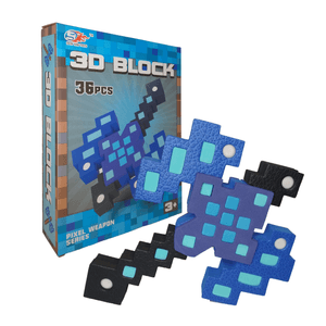 Hacha De Goma Eva 3D 36 Piezas