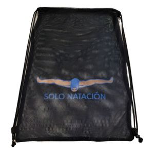 Mochila Bolsa De Red Solo Natacion Mesh Bag 66 x 46 Cm Negro