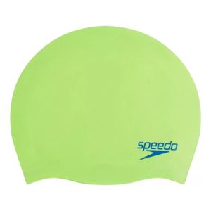 Gorra De Natación Speedo Plain Moulded Junior Lima Azul