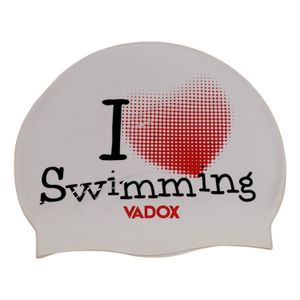 Gorra De Natación Vadox Silicona Estampada Adulto I Love