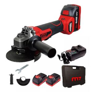 Amoladora Angular 115mm 18v 2 Baterías + Maleta Mighty Seven