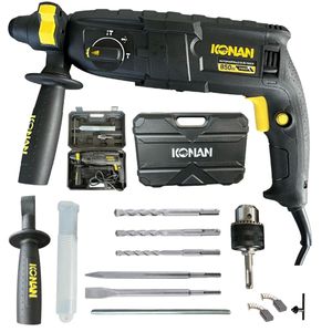 Rotomartillo Eléctrico 2.5j 850w Sds Plus Konan Krm/26te