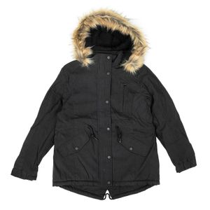 CAMPERA BUFFY NEGRA TAPADO ABRIGO POLIESTER MUJER