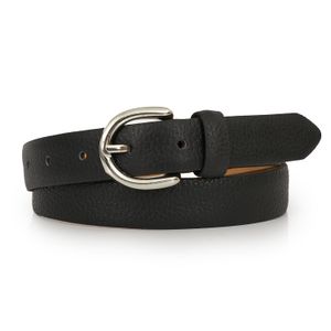 CINTURON MAMBA NEGRO CUERO MUJER CLASICO ACCESORIO