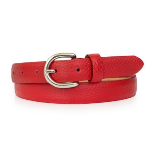 CINTURON MAMBA ROJO CUERO MUJER CLASICO ACCESORIO