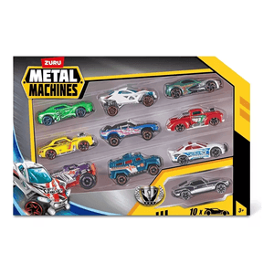 Autitos Metal Machines Pack X10 Autos Surtidos Zuru 6750 Sudamericana