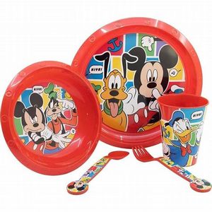 Set de Vajilla 5 Piezas Mickey 1408 Wabro