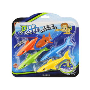 Set de juego de pileta Tiburones x4