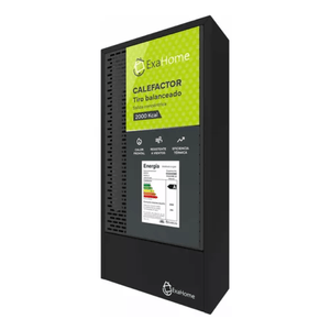 Calefactor A Gas Exahome Tiro Balanceado 2000 Kcal Estufa Multigas Encendido Electronico Ideal Patagonia